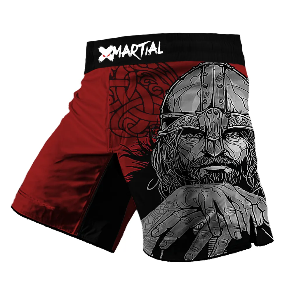 Red Viking 2.0 Hybrid BJJ/MMA Shorts