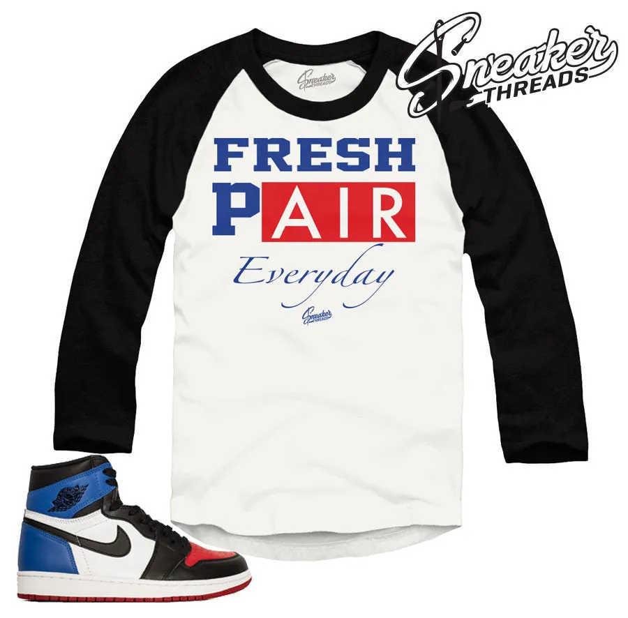 Retro 1 Top Three Everyday Raglan