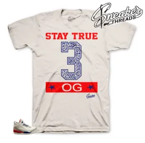 Retro 3 Charity Game Stay True Shirt