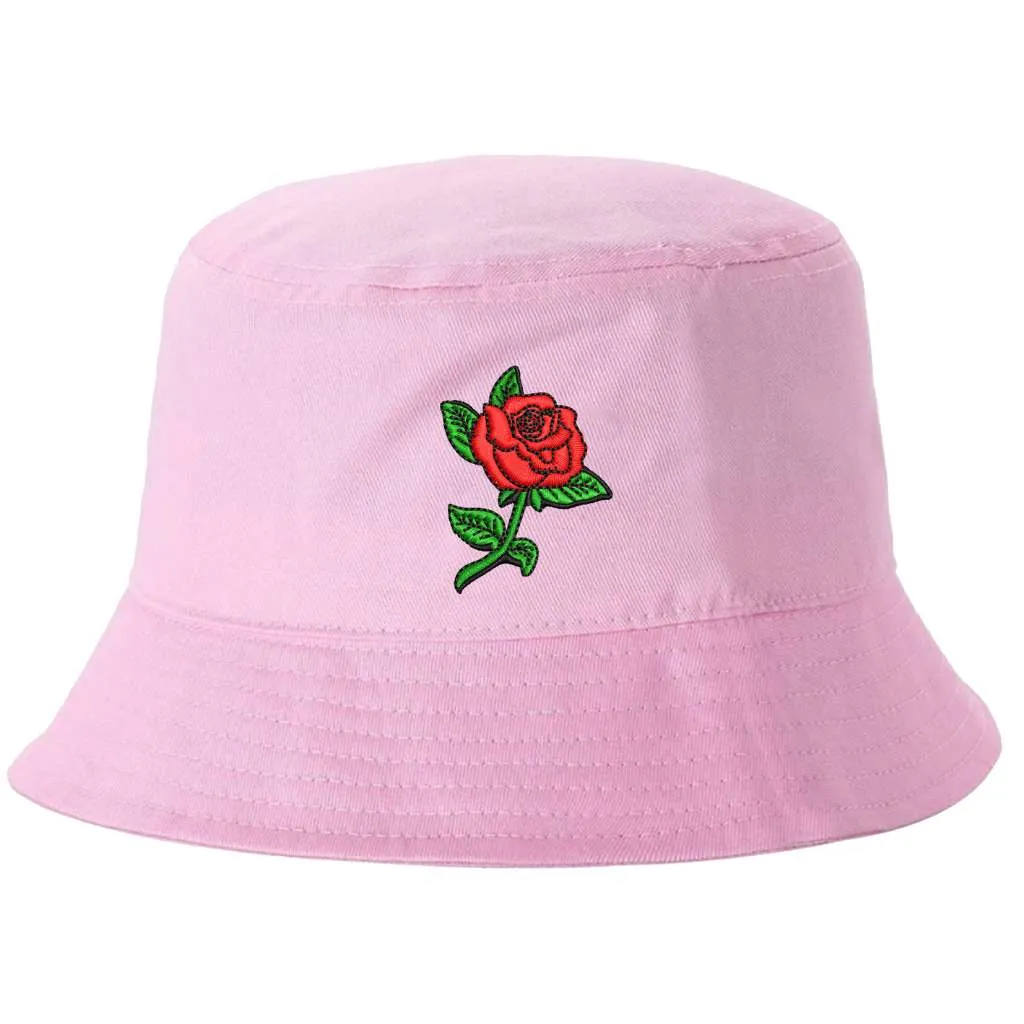 Rose Stem Bucket Hat - Rose Bucket Hat