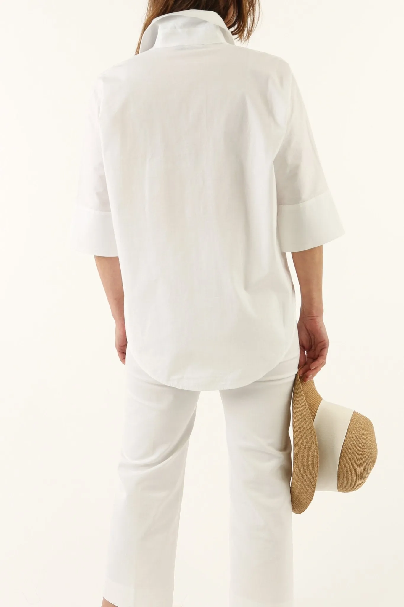 SAHANA DOLMAN SHIRT IN COTTON POPLIN