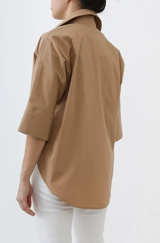 SAHANA DOLMAN SHIRT IN COTTON POPLIN