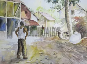 Scene from an Indian Village