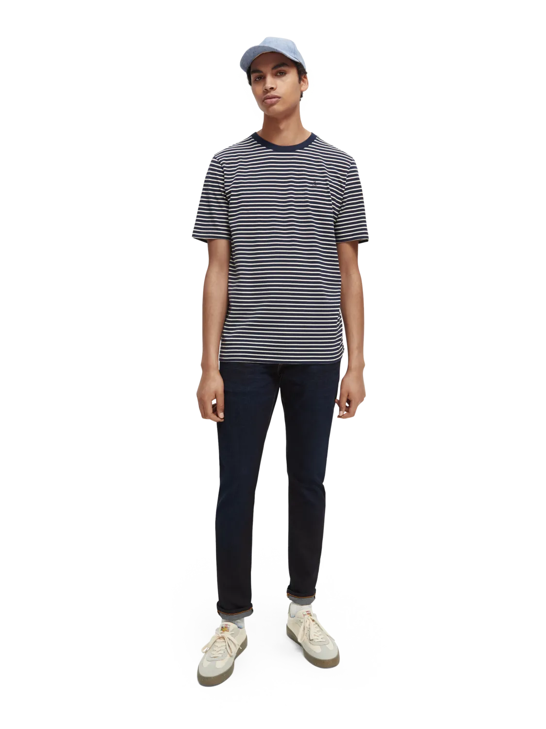 Scotch & Soda - Crewneck Striped Jersey T-Shirt - Combo A