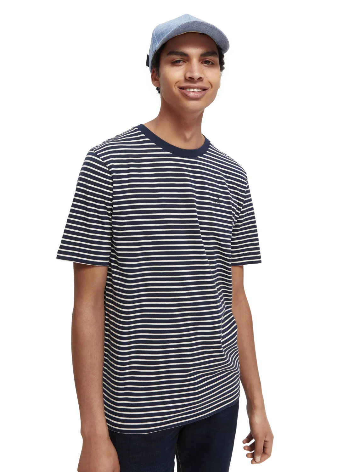 Scotch & Soda - Crewneck Striped Jersey T-Shirt - Combo A