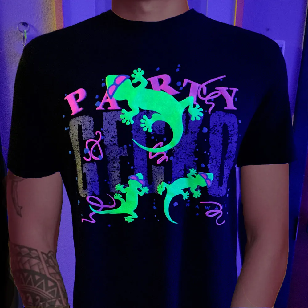 SECRET Reflective Black 1989 Party Gecko Short Sleeve