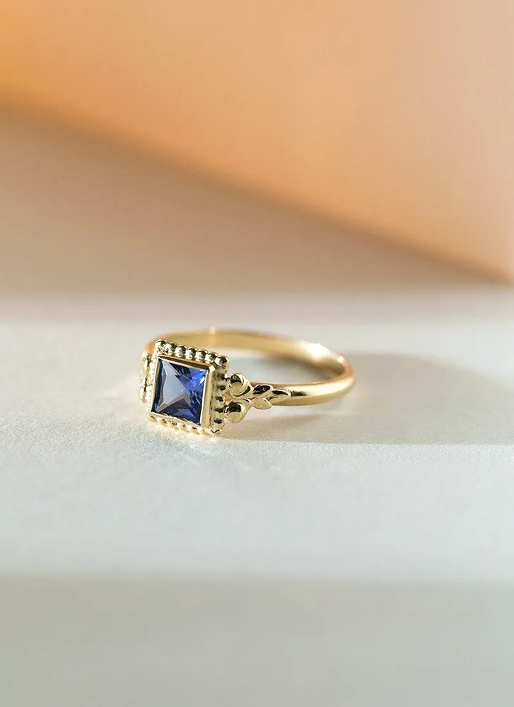 Senda tanzanite ring 14k gold