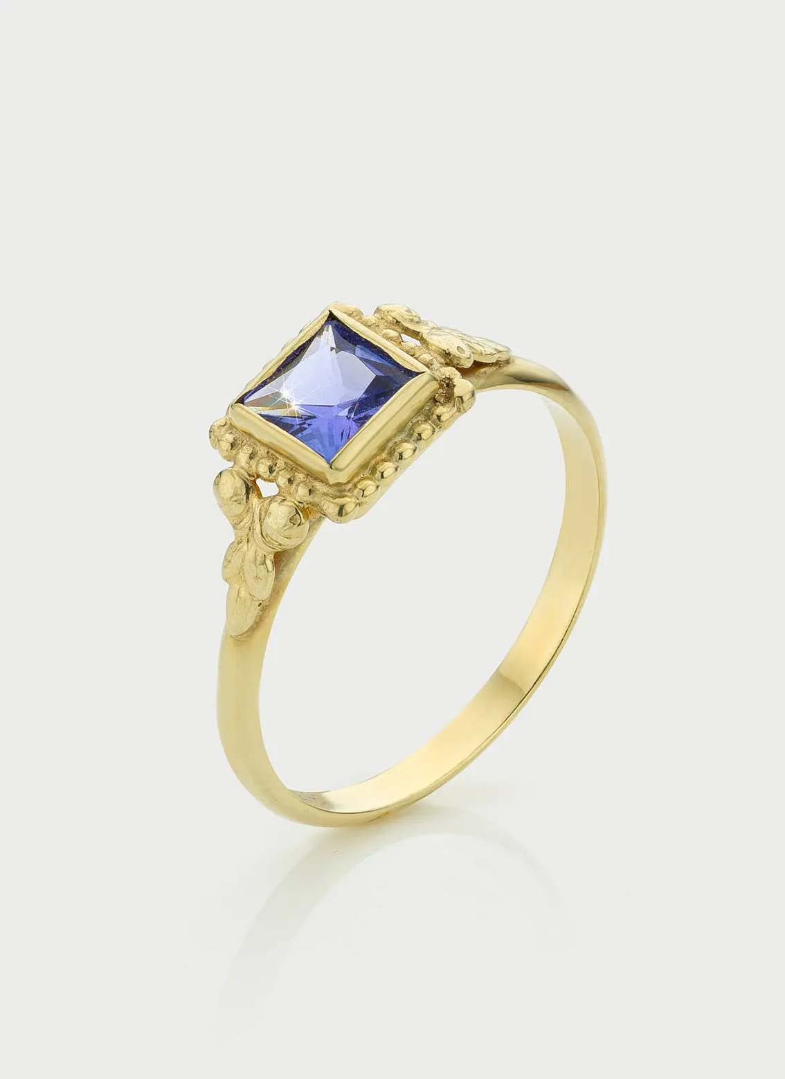 Senda tanzanite ring 14k gold