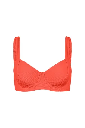 Signature Bra Cup Top - Chilli