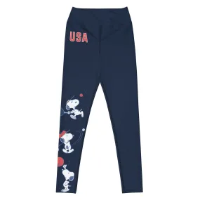 Snoopy Sports Yoga Leggings