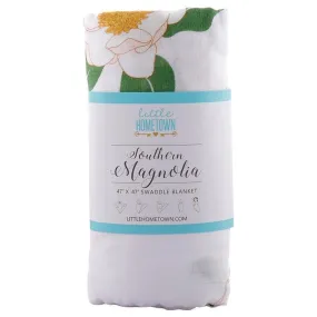 Southern Magnolia Baby Muslin Swaddle Receiving Blanket