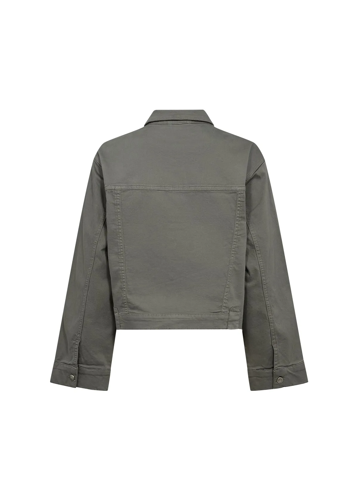 Soya Concept Short Cotton Jacket Sage Green