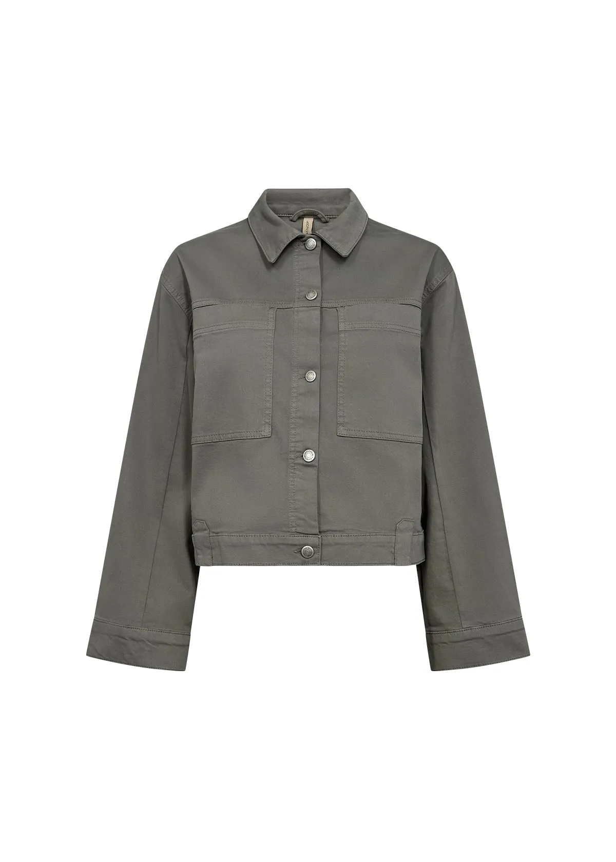 Soya Concept Short Cotton Jacket Sage Green