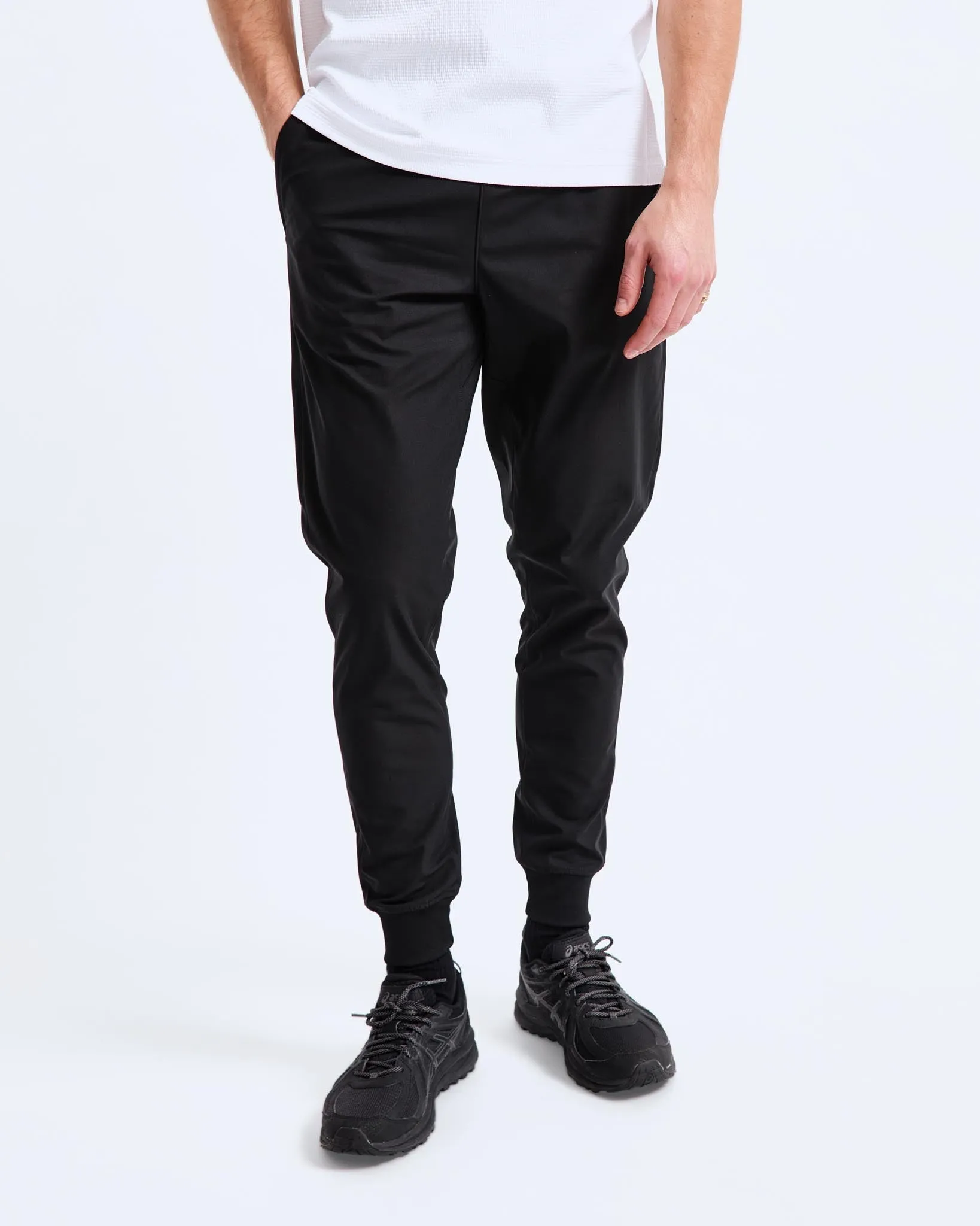 Stretch Warp Knit Coach's Slim Jogger