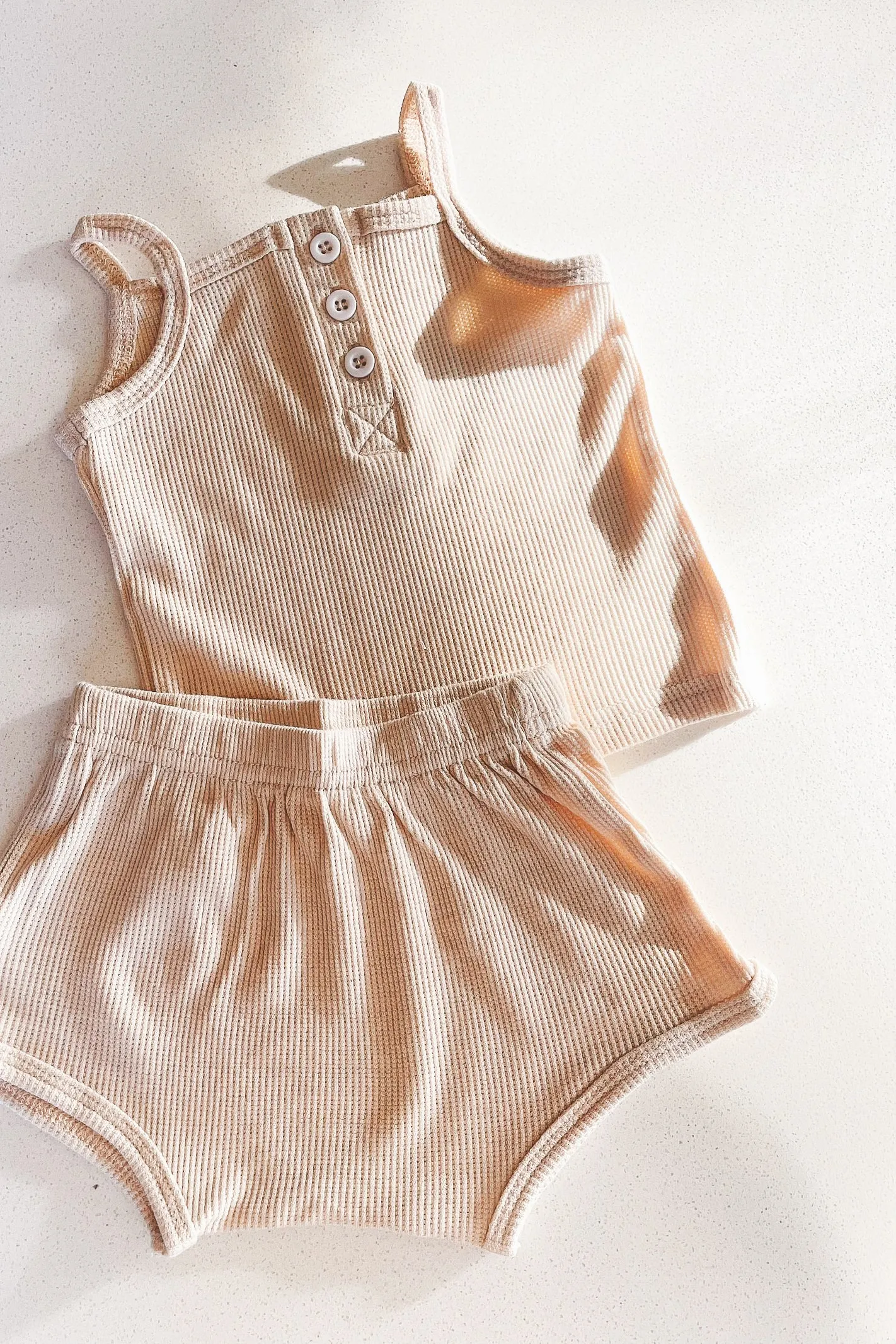 SUN BABE WAFFLE SET / BEIGE