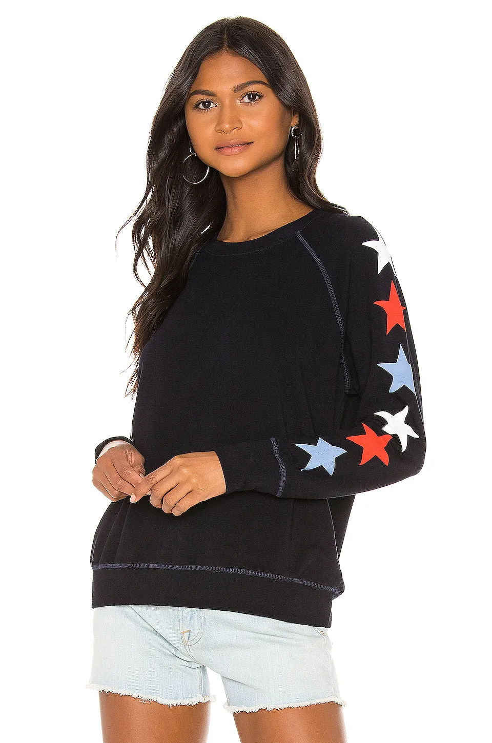 Sundry Stars Raglan Sweatshirt Navy