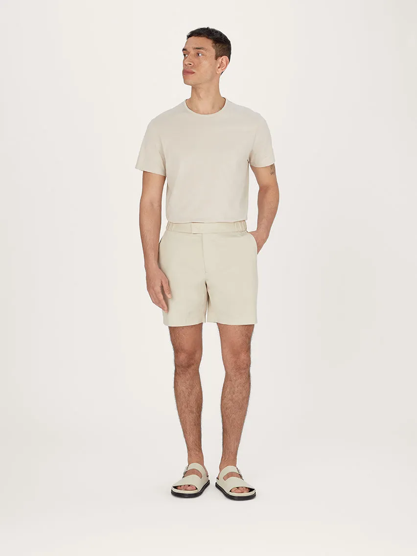 The 12 Shorts 9" || Beige | Stretch Cotton