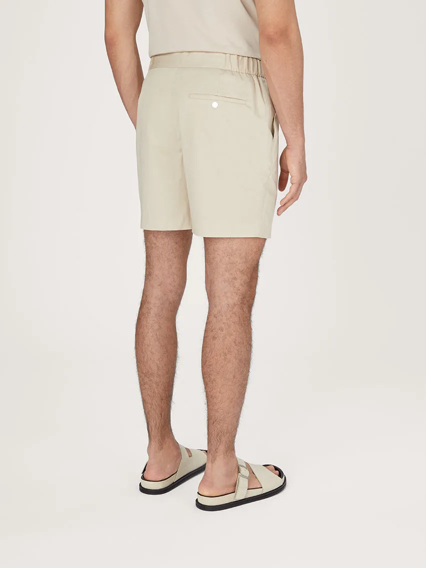 The 12 Shorts 9" || Beige | Stretch Cotton