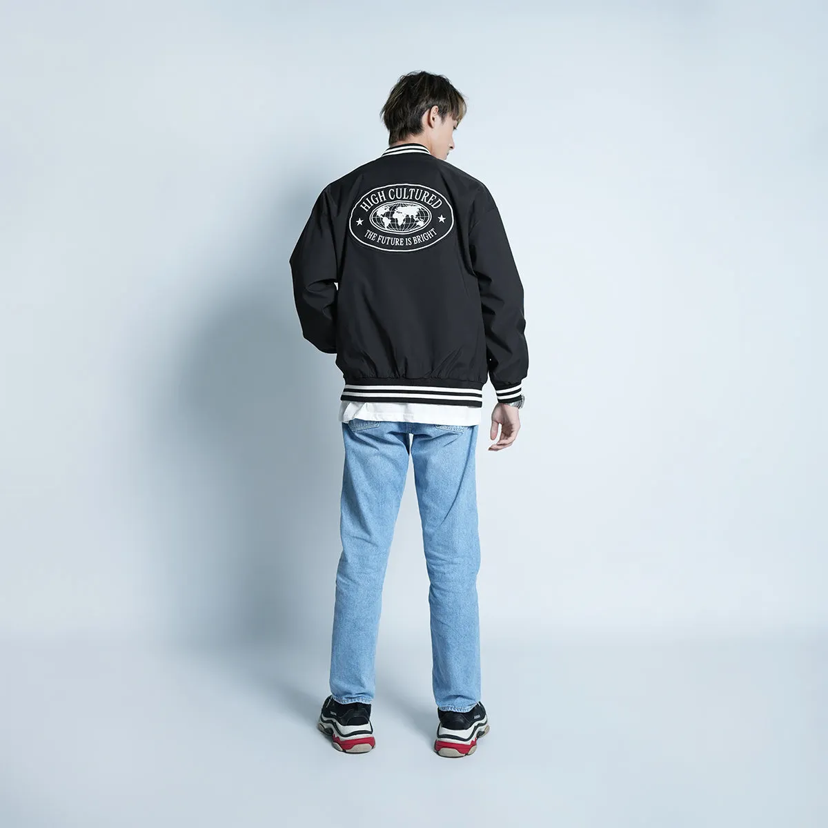 The Future Is Bright Vintage Varsity Jacket - 111