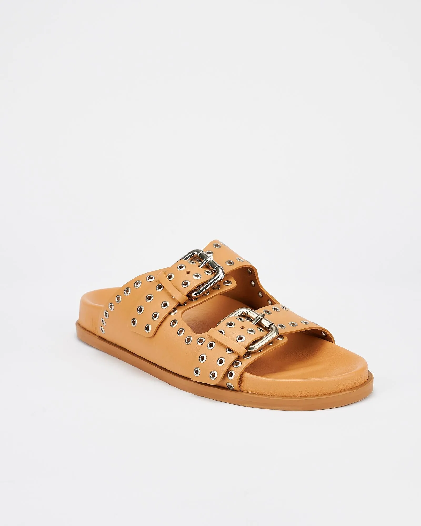 Thea Footbed Tan/Silver