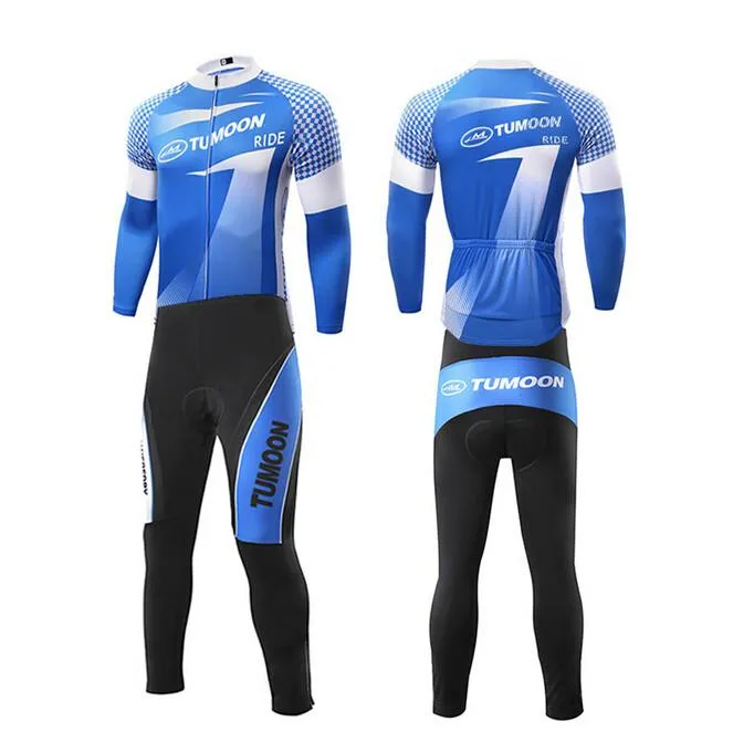 TUMOON Fashion Long Sleeve Cycling Jersey Set