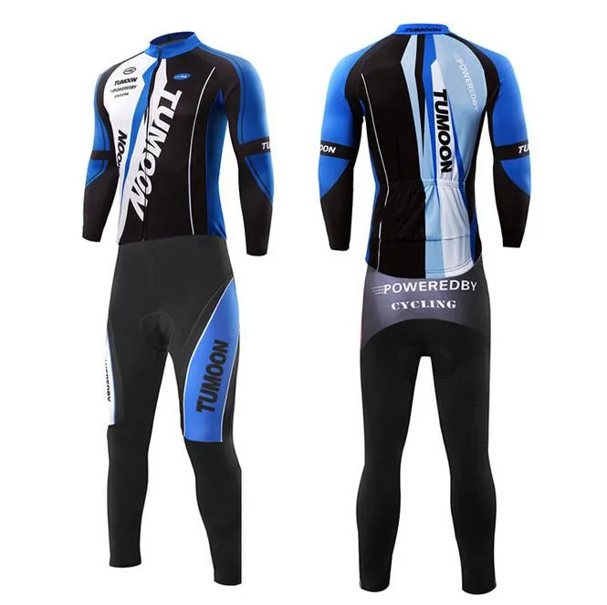 TUMOON Fashion Long Sleeve Cycling Jersey Set