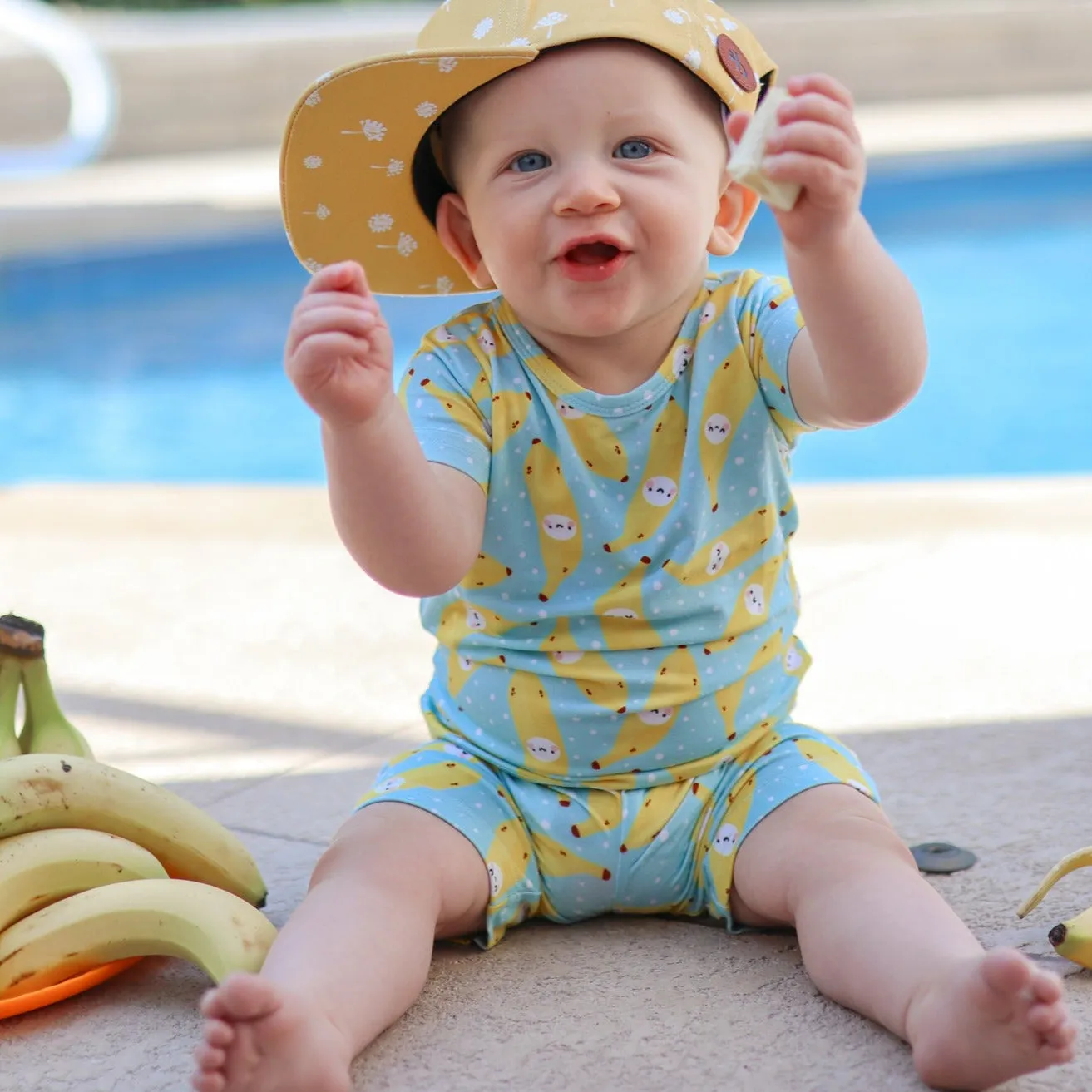 TWO PIECE SHORTIE SET- Kawaii Banana