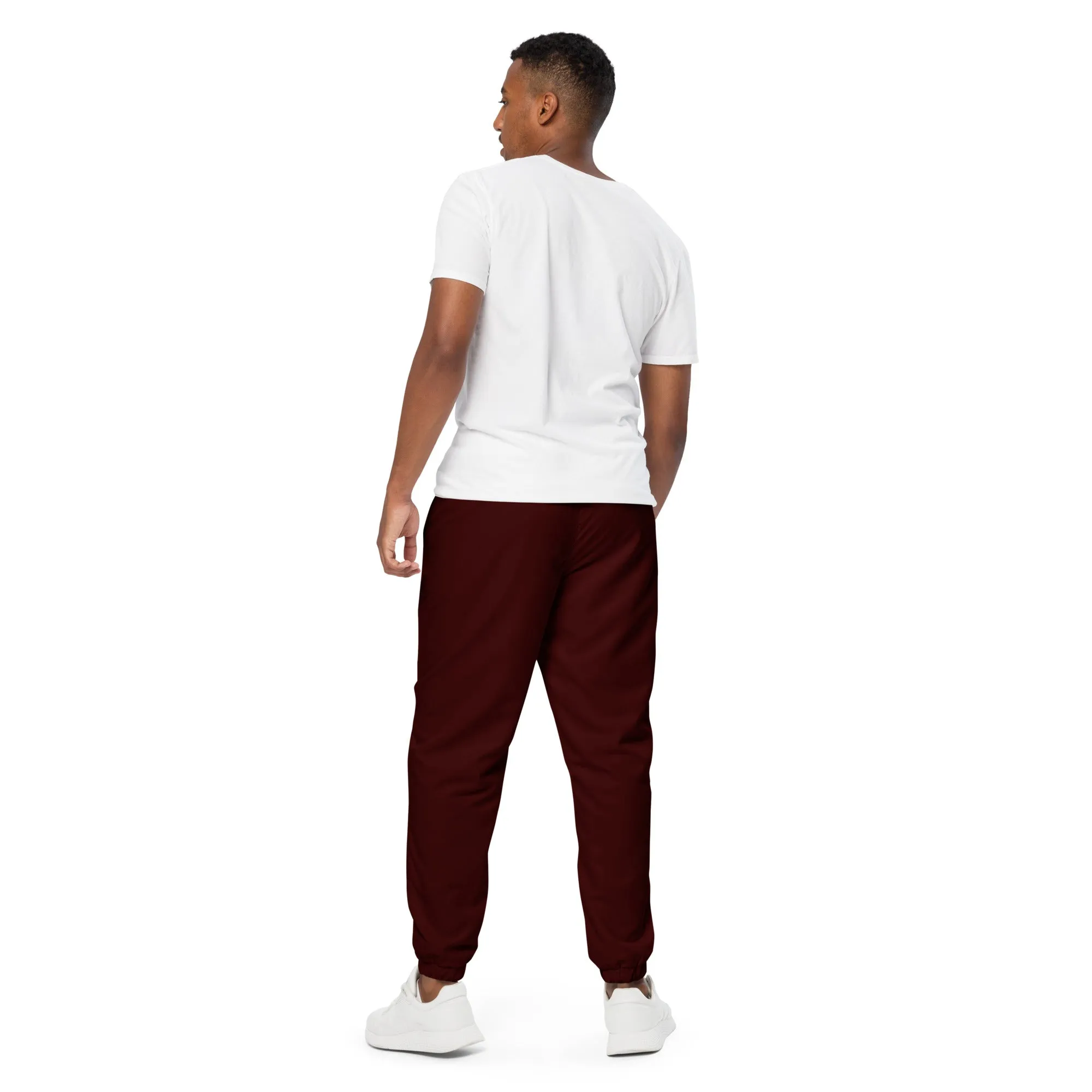 Unisex Windbreaker Pants Burgundy (Camo)