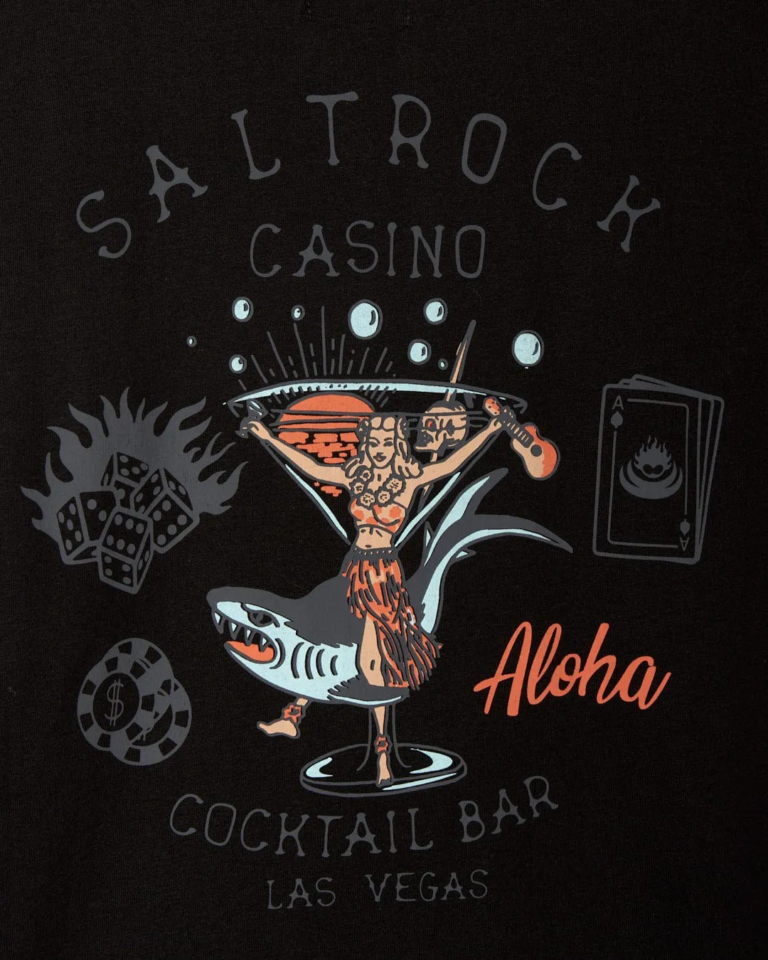 Vegas Cocktail - Mens Short Sleeve T-Shirt - Black