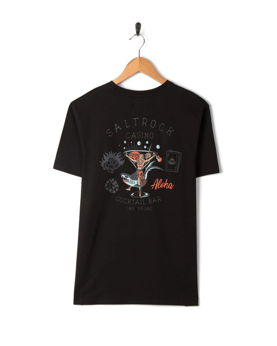 Vegas Cocktail - Mens Short Sleeve T-Shirt - Black