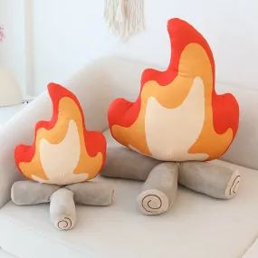 Warm Embrace Plush Fire Cushion