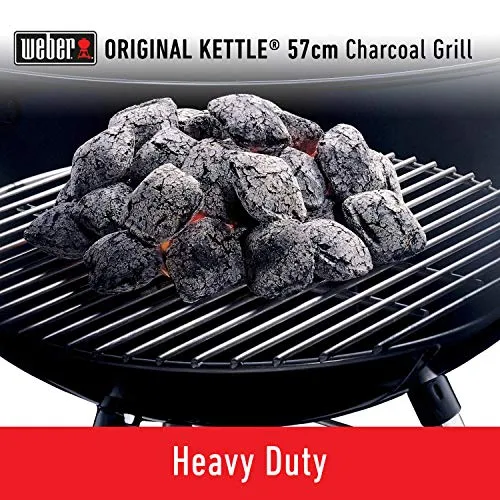 Weber 57CM ORlGINAL Kettle W/Therm BLK Asia Charcoal Grill (Black)