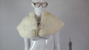 White Fur Stole (Fits like a Small/Medium)