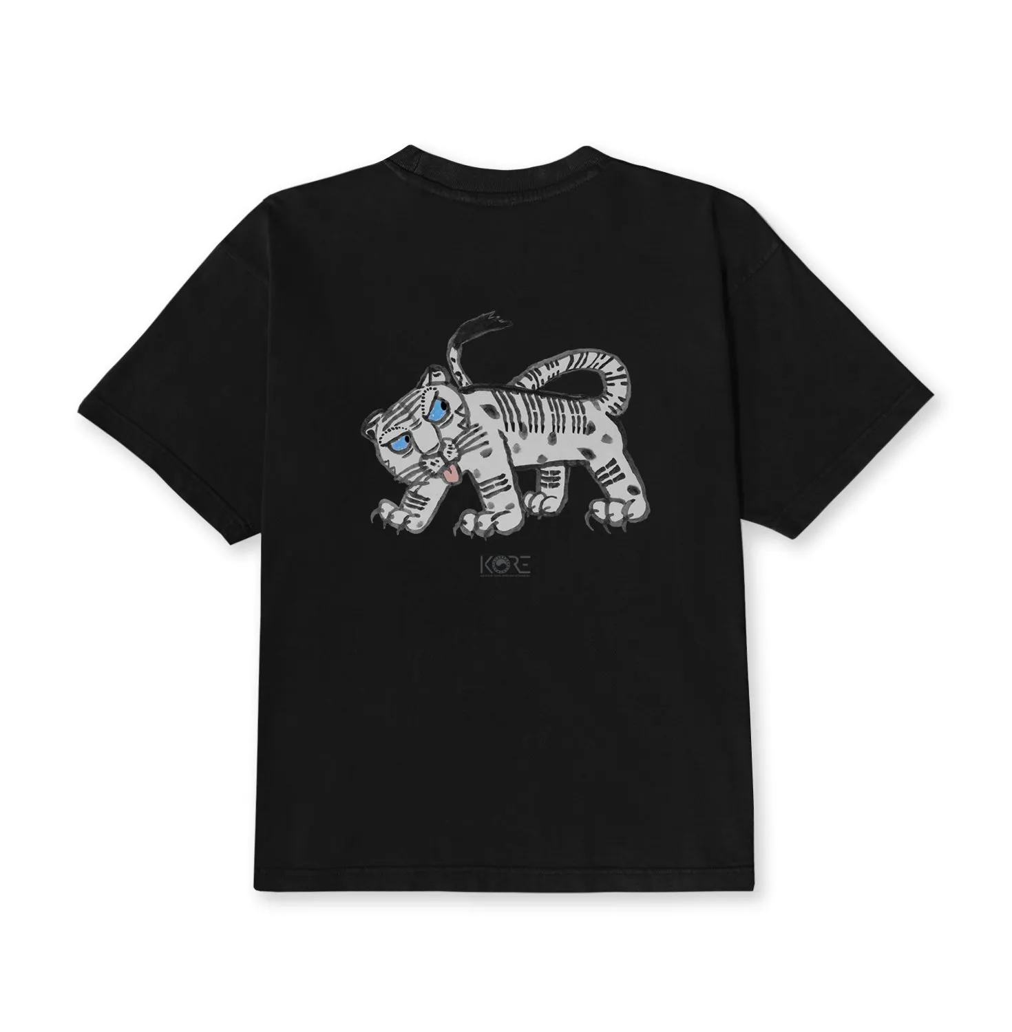 WHITE TIGER TEE (BLACK)