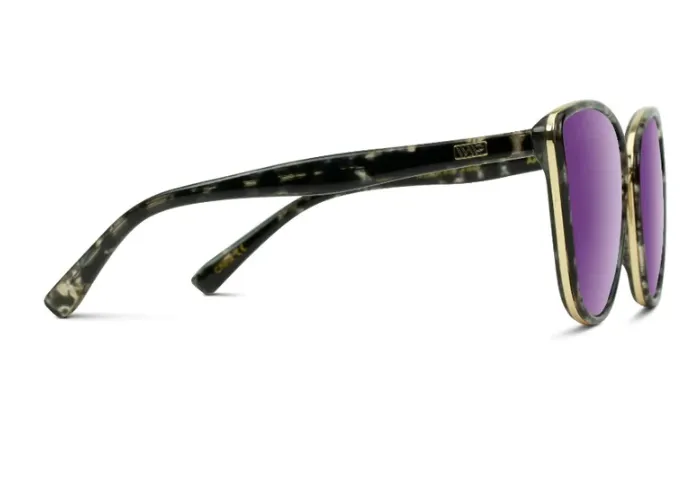 WMP Aria polarized sunglasses, tortoise/mirror purple